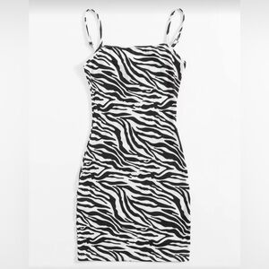 Zebra Print Strappy Dress BNWT